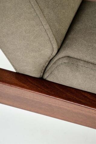 Диван HALMAR MILANO 2S tap. Castel 39 оливковый/орех