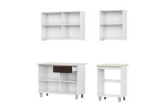 Кухонный гарнитур SV-МЕБЕЛЬ "Розалия" Серия2 (1,7 м) Ясень Анкор св/Дуб Венге/столешницаСемолина беж