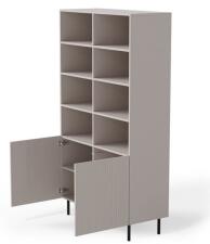 Стеллаж HALMAR PAXOS REG-1 кашемир/черный Стеллаж HALMAR PAXOS REG-1 кашемир/черный