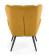 Кресло HALMAR TYRION горчичный/черный