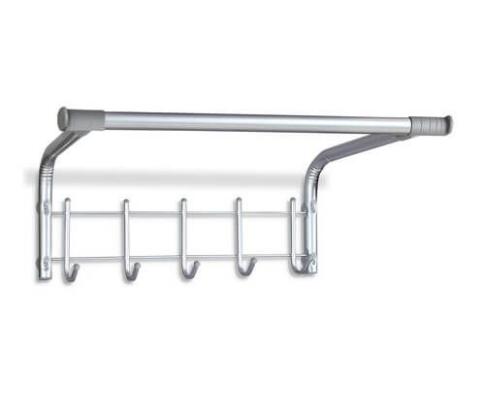 Вешалка Sheffilton SHT-WH6 артикул В2-96 хром лак/серый Вешалка Sheffilton SHT-WH6 артикул В2-96 хром лак/серый