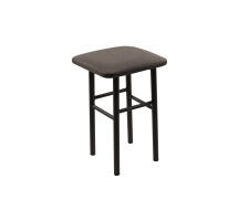 Табурет ВВР Классик бурый/черный, рогожка