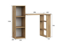 Стол компьютерный NN Мебель СТК 1 Дуб золотой