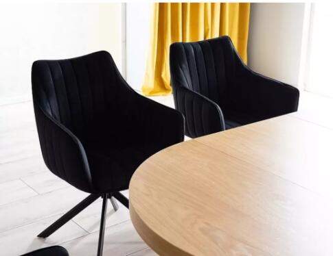 Стул SIGNAL AZALIA Velvet Bluvel 19 черный/черный