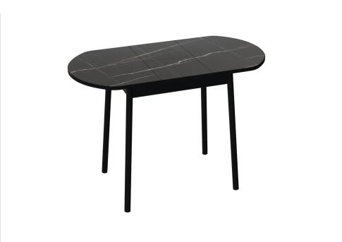 Стол ВВР Кэлли-2 раздвижной, Черный тунис/черный Стол ВВР Кэлли-2 раздвижной, Черный тунис/черный