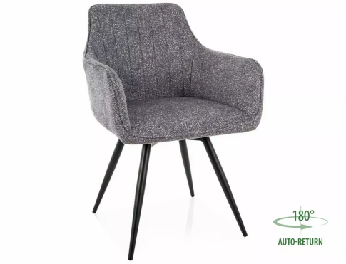 Стул SIGNAL BALLO Leo 07 серый/черный, поворотный