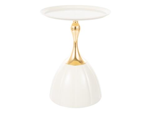 Стол журнальный SIGNAL PIANA белый/золотой 38/50