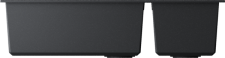 Кухонная мойка Omoikiri Tedori 85-2-U-BL Tetogranit/черный