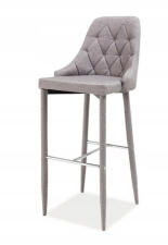 Стул барный SIGNAL TRIX H-1 tap. 06 серый/серый