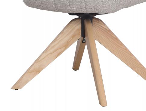 Стул SIGNAL AZALIA D Velvet Bluvel 14 серый/дуб, поворотный