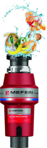 Измельчитель пищевых отходов MEFERI MFD750 PUSH COMFORT с пневмокнопкой