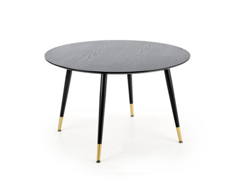 Стол обеденный HALMAR EMBOS черный/черный золотой 120