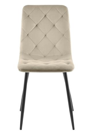 Стул SIGNAL JERRY Velvet Bluvel 40 темно-бежевый/черный