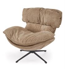 Кресло HALMAR ROGER коричневый/черный