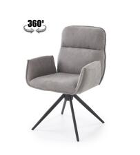 Стул HALMAR K574 серый/черный, поворотный