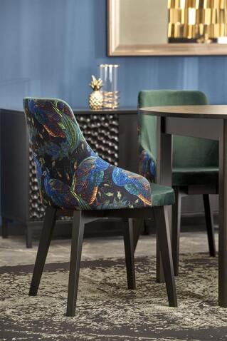 Стол обеденный HALMAR RINGO черный/черный 102-142/102