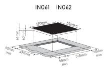 Поверхность индукционная ZORG TECHNOLOGY INO61 black matte