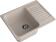 Кухонная мойка GRANFEST QUARZ Z-13 песочный + сифон