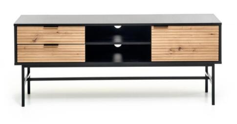 Тумба под теле/видео аппаратуру HALMAR MURANO RTV-1 дуб артизан/черный