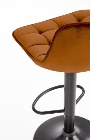 Стул барный HALMAR H95 корица/черный