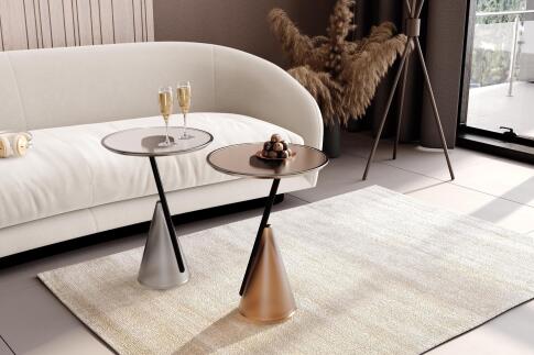 Стол журнальный Sheffilton SHT Айс-коун нежный дымчатый