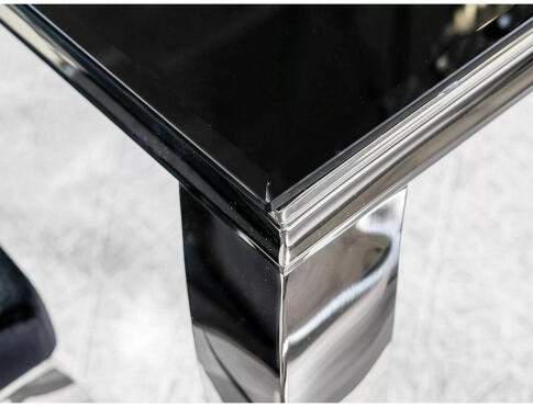 Стол обеденный SIGNAL PRINCE черный/хром 150/90