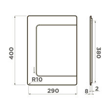 Разделочная доска Omoikiri CB-Basic-380-WD