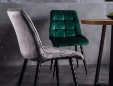 Стул SIGNAL CHIC Velvet Bluvel 78 зеленый/черный