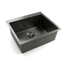 Кухонная мойка из нержавейки BLANTEK VS-5650B Nano black
