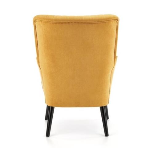 Кресло HALMAR DELGADO горчичный/черный