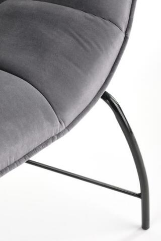 Кресло HALMAR BELTON серый/черный
