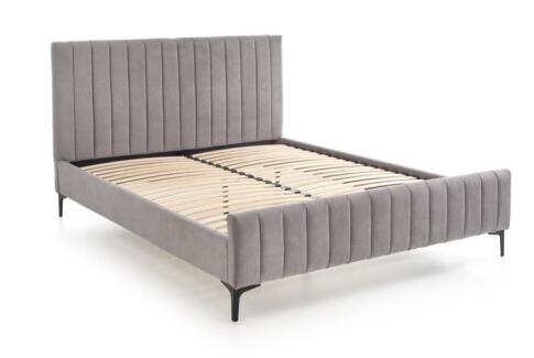 Кровать HALMAR FRANCESCA светло-серый/черный, 160/200