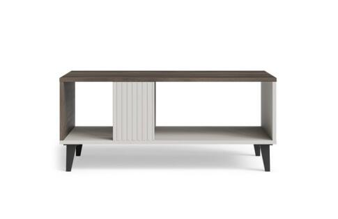 Стол журнальный HALMAR RANDOM 2 LAW-1 кашемир/орех/черный