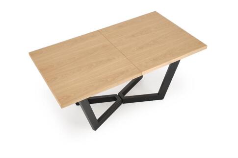 Стол обеденный HALMAR MASSIVE 2 дуб натуральный/черный 160-250/90