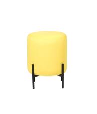 Пуфик ВВР Орегон Лайт горчичный/черный, велюр