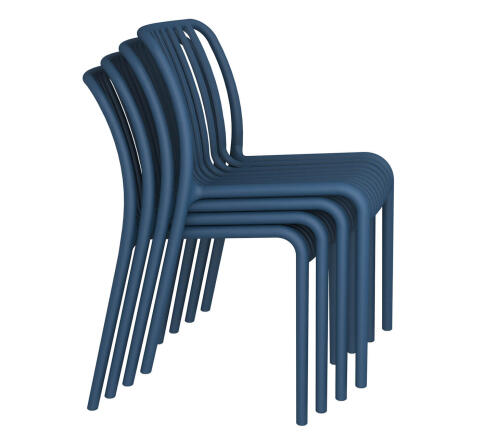 Стул Sheffilton SHT-S173 темно-синий