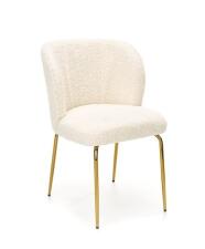 Стул HALMAR K474 кремовый/золотой