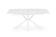 Стол обеденный HALMAR VIVALDI белый мрамор/белый 160-200/89