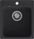 Кухонная мойка GRANFEST QUARZ Z-17 черный + сифон
