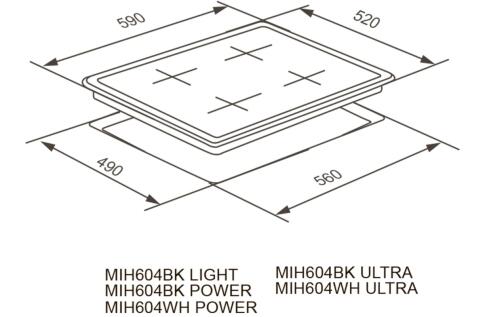 Варочная панель индукционная MEFERI MIH604BK POWER
