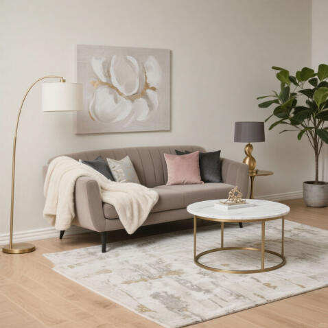 Диван SIGNAL ELITE 3 Velvet Bluvel 40 темно-бежевый/венге