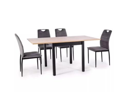 Стол обеденный SIGNAL FLIP дуб артизан/черный 60-120/80