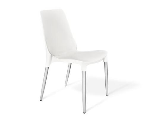 Стул Sheffilton SHT-S75-1 артикул СТ-105 белый/хром лак Стул Sheffilton SHT-S75-1 артикул СТ-105 белый/хром лак