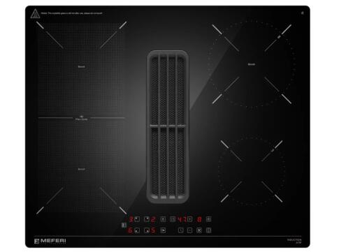 Варочная панель индукционная с вытяжкой MEFERI XSMART60BK ULTRA