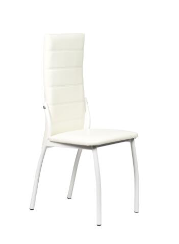 Стул ВВР Прага белый/белый, экокожа