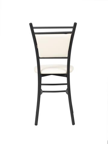 Стул ВВР Мажор ваниль/черный, экокожа