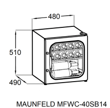 Винный шкаф MAUNFELD MFWC-40SCH14