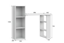 Стол компьютерный NN Мебель СТК 1 Белый