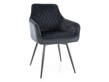 Стул SIGNAL MARLO Velvet Bluvel 19 черный/черный, поворотный