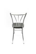 Стул ВВР Трилогия серый/хром, рогожка